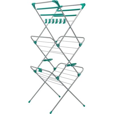 Addis Deluxe Clothes Airer - 3-Tier, Metal, 10m Addis Deluxe Clothes Airer - 3-Tier, Metal, 10m