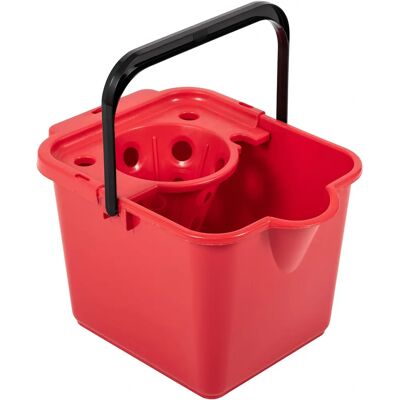 Addis Ruby Red Mop Pail And Wringer - mop bucket Addis Ruby Red Mop Pail And Wringer - mop bucket