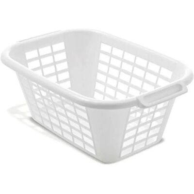 Addis White 40L Corner Laundry Basket - Space Saver Addis White 40L Corner Laundry Basket - Space Saver