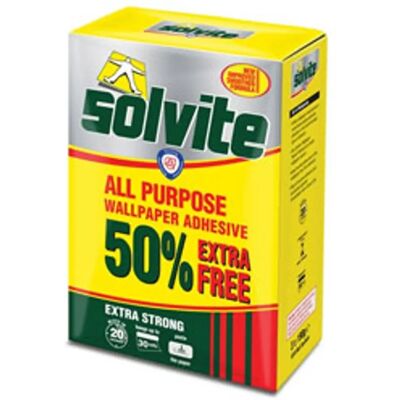 Solvite Solvite All Purpose Wallpaper Paste - 20 Rolls + 50% Free Solvite Solvite All Purpose Wallpaper Paste - 20 Rolls + 50% Free
