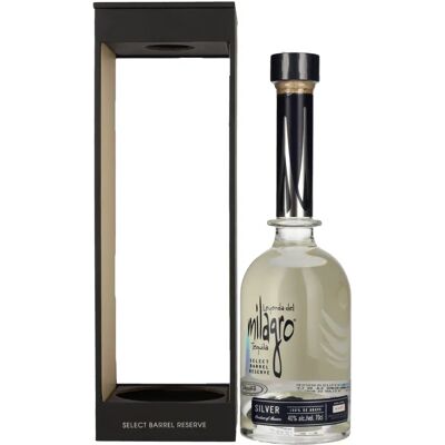 Leyenda del Milagro Tequila SELECT BARREL SILVER - 100% Agave, Chêne français, Qualité premium - Publicité Leyenda del Milagro Tequila SELECT BARREL SILVER - 100% Agave, Chêne français, Qualité premium - Publicité