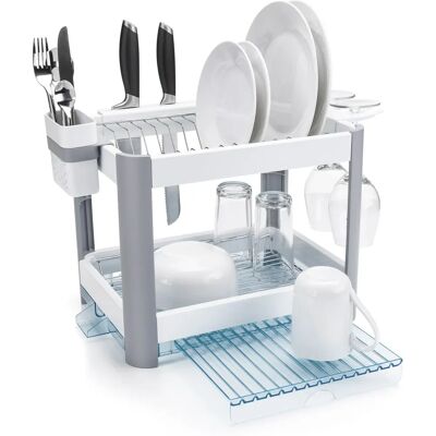 Minky - 2-stöckiges Abtropfregal - Gläser und Besteck Minky - 2-stöckiges Abtropfregal - Gläser und Besteck