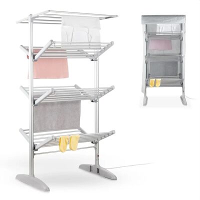 Minky - IH89294101 - 4 Tier - Silver - Heated Clothes Airer Minky - IH89294101 - 4 Tier - Silver - Heated Clothes Airer