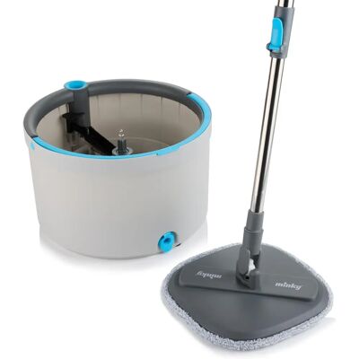 Minky Opti Clean Spin Mop - Spin Mop, Grey, Microfibre Head - Spin Mop Minky Opti Clean Spin Mop - Spin Mop, Grey, Microfibre Head - Spin Mop