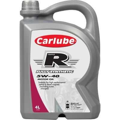 Carlube Triple R 5w-40 Fully Synthetic Engine Oil - 4l Carlube Triple R 5w-40 Fully Synthetic Engine Oil - 4l