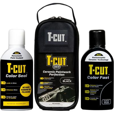 T-Cut Schwarzes Auto-Lack-Restaurierungsset - Politur & Kratzerentfernung T-Cut Schwarzes Auto-Lack-Restaurierungsset - Politur & Kratzerentfernung