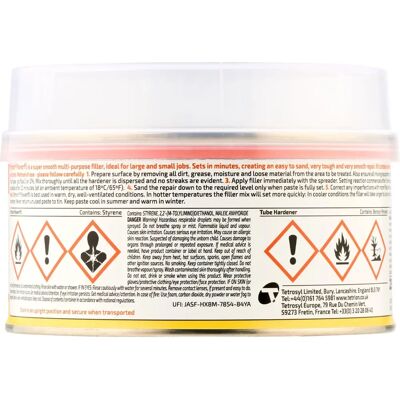 Tetrion Fillers - TPW250 Powerfil - White - 250g Tetrion Fillers - TPW250 Powerfil - White - 250g