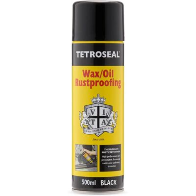 Tetrosyl Tetroseal Black Wax Oil Underseal - 500ml - Rust Proofing Tetrosyl Tetroseal Black Wax Oil Underseal - 500ml - Rust Proofing