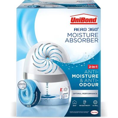 UniBond AERO 360o Moisture Absorber - Dehumidifier - 450g UniBond AERO 360o Moisture Absorber - Dehumidifier - 450g