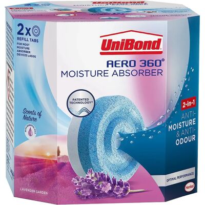 Unibond Lavender Aero 360° Moisture Absorber Refill - Twin Pack Unibond Lavender Aero 360° Moisture Absorber Refill - Twin Pack