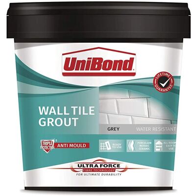 UniBond UltraForce Grey Wall Tile Grout - Wall Tile Grout UniBond UltraForce Grey Wall Tile Grout - Wall Tile Grout