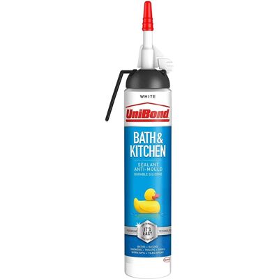Henkel UniBond White Mould-Resistant Sealant - Bathroom & Kitchen Henkel UniBond White Mould-Resistant Sealant - Bathroom & Kitchen