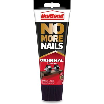 Unibond - No More Nails Original - Blanc - 200ml - Adhésif - Publicité Unibond - No More Nails Original - Blanc - 200ml - Adhésif - Publicité