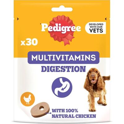 Pedigree Natürliche Huhn Multivitamine für Hunde - Verdauungsunterstützung - 180g Pedigree Natürliche Huhn Multivitamine für Hunde - Verdauungsunterstützung - 180g