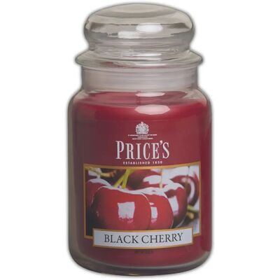 Price's Black Cherry Large Jar Candle - Fragrance Collection Price's Black Cherry Large Jar Candle - Fragrance Collection