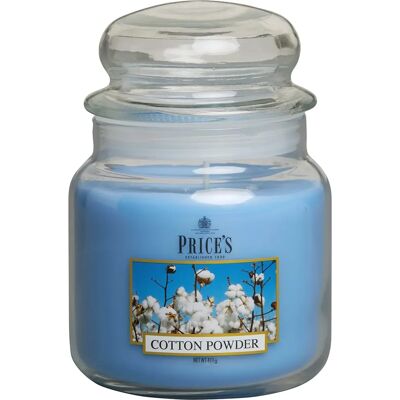 Price's Cotton Powder Medium Jar Candle - Candle Price's Cotton Powder Medium Jar Candle - Candle