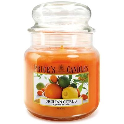 Price's Medium Jar Sicilian Citrus Candle - Candle Price's Medium Jar Sicilian Citrus Candle - Candle