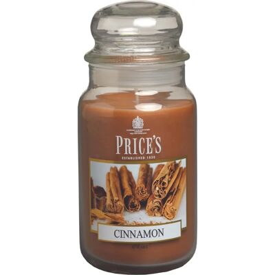 Price's Cinnamon Large Jar Candle - Candle Price's Cinnamon Large Jar Candle - Candle