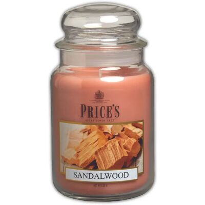 Price's Sandalwood Large Jar Candle - Fragrance Collection Price's Sandalwood Large Jar Candle - Fragrance Collection
