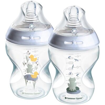 Tommee Tippee Blue Closer To Nature Anti-colic Baby Bottle 2x260ml Tommee Tippee Blue Closer To Nature Anti-colic Baby Bottle 2x260ml