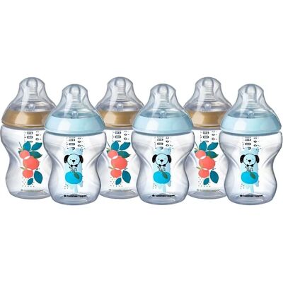 Tommee Tippee Más Cerca de la Naturaleza Botellas Decoradas 260ml 6-pack Tommee Tippee Más Cerca de la Naturaleza Botellas Decoradas 260ml 6-pack
