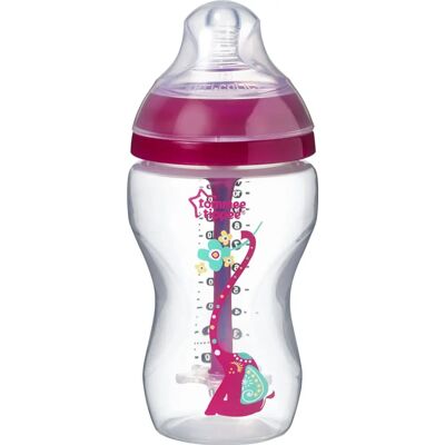 Tommee Tippee Fortgeschrittener Anti-Kolik Dekorierte Babyflasche Pink 340 ml Tommee Tippee Fortgeschrittener Anti-Kolik Dekorierte Babyflasche Pink 340 ml
