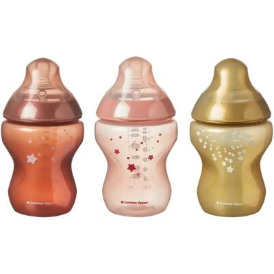 Tommee Tippee Closer to Nature Metallic Skies Baby Bottles 260 ml - Morning Skies Tommee Tippee Closer to Nature Metallic Skies Baby Bottles 260 ml - Morning Skies
