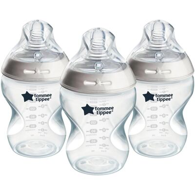 Biberones anti-cólico Tommee Tippee Closer to Nature - 3x260ml Biberones anti-cólico Tommee Tippee Closer to Nature - 3x260ml