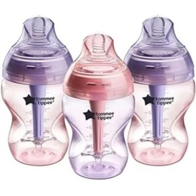 Tommee Tippee Purple Anti-Colic Baby Bottle - Advanced, 260ml Tommee Tippee Purple Anti-Colic Baby Bottle - Advanced, 260ml