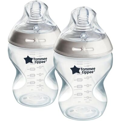 Butelka niemowlęca Tommee Tippee 260ml - Natural Start - Przezroczysta Butelka niemowlęca Tommee Tippee 260ml - Natural Start - Przezroczysta