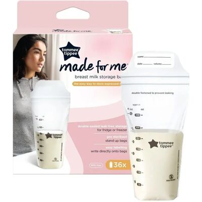 Tommee Tippee Baby Milchaufbewahrungsbeutel - C2N Closer to Nature, 36 st, 350 mL Tommee Tippee Baby Milchaufbewahrungsbeutel - C2N Closer to Nature, 36 st, 350 mL