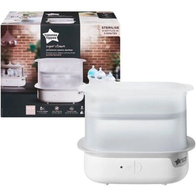 Tommee Tippee Super Steam Advanced Electric Steriliser - White Tommee Tippee Super Steam Advanced Electric Steriliser - White