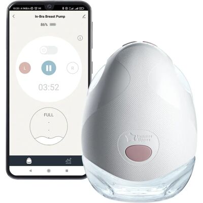Tommee Tippee Made for Me In-bra Bærekraftig brystpumpe - Håndfri, app-kontroll Tommee Tippee Made for Me In-bra Bærekraftig brystpumpe - Håndfri, app-kontroll