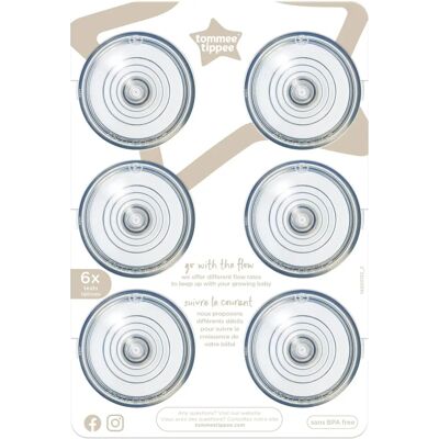 Tétines Tommee Tippee Avancées Anti-Colique pour Biberon - Ressemblent au Sein, Silicone Souple - Publicité Tétines Tommee Tippee Avancées Anti-Colique pour Biberon - Ressemblent au Sein, Silicone Souple - Publicité