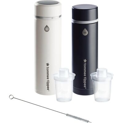 Tommee Tippee Babyflaschenwärmer - Schwarz & Weiß - Tragbarer Fläschchenzubereiter Tommee Tippee Babyflaschenwärmer - Schwarz & Weiß - Tragbarer Fläschchenzubereiter