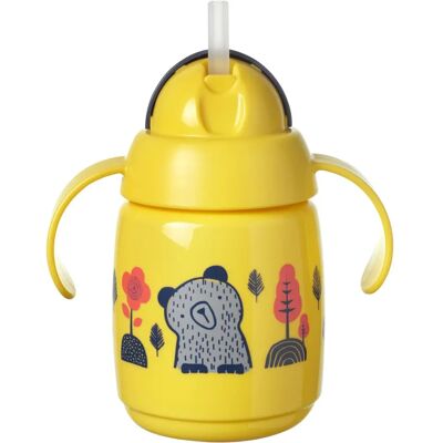 Tommee Tippee Superstar Trinkbecher mit Strohhalm Gelb - Kinderbecher Tommee Tippee Superstar Trinkbecher mit Strohhalm Gelb - Kinderbecher