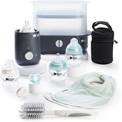 Tommee Tippee Black Complete Feeding Kit - Baby Feeding Set Tommee Tippee Black Complete Feeding Kit - Baby Feeding Set
