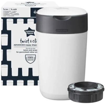 Tommee Tippee Hvit bleiebøtte - Bleiebøtte Tommee Tippee Hvit bleiebøtte - Bleiebøtte