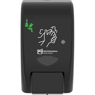 SC Johnson Dispensador de jabón - Montaje en pared 2L Limpiador de piel - Negro SC Johnson Dispensador de jabón - Montaje en pared 2L Limpiador de piel - Negro