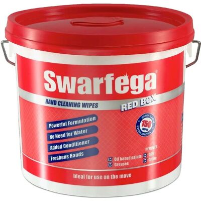 Swarfega Rote Box Heavy Duty Hand Wipes - 150 Swarfega Rote Box Heavy Duty Hand Wipes - 150