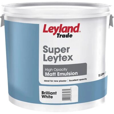 Leyland Trade - Super Leytex Matt - 15L Brilliant White - Paint Leyland Trade - Super Leytex Matt - 15L Brilliant White - Paint