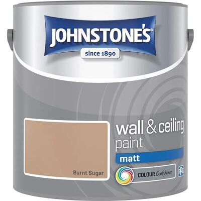 Johnstone's - Matt Emulsion - Burnt Sugar - 2.5L - Paint Johnstone's - Matt Emulsion - Burnt Sugar - 2.5L - Paint