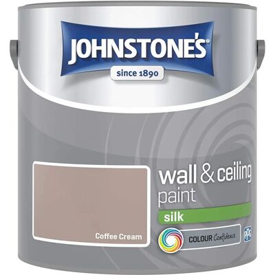Johnstone's - Silk Emulsion - Coffee Cream - 2.5L - Paint Johnstone's - Silk Emulsion - Coffee Cream - 2.5L - Paint