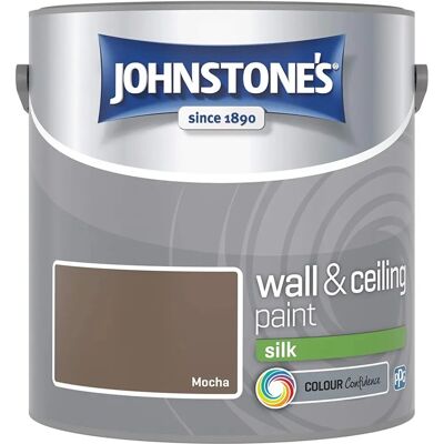 Johnstones - Silk Emulsion - Mocha - 2.5L - Paint Johnstones - Silk Emulsion - Mocha - 2.5L - Paint