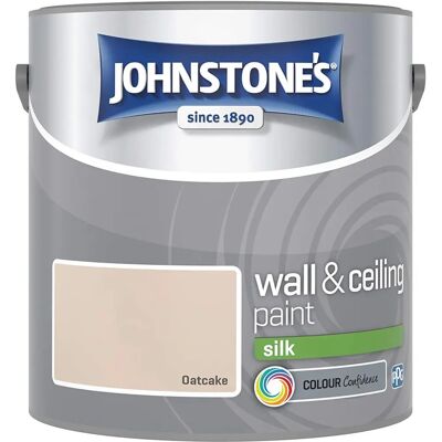 Johnstone's - Silk Emulsion - Oatcake - 2.5L - Paint Johnstone's - Silk Emulsion - Oatcake - 2.5L - Paint