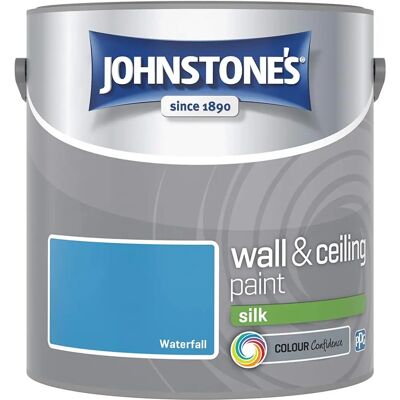 Johnstone's - Silk Emulsion Paint - Waterfall - 2.5L - Paint Johnstone's - Silk Emulsion Paint - Waterfall - 2.5L - Paint
