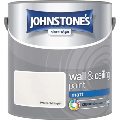 Johnstone's White Whisper 2.5L Matt Wall Paint - Wall Paint Johnstone's White Whisper 2.5L Matt Wall Paint - Wall Paint