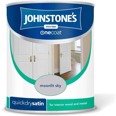 Johnstone's - One Coat Quick Dry Satin Paint - Moonlit Sky Johnstone's - One Coat Quick Dry Satin Paint - Moonlit Sky