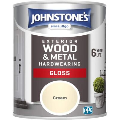 Johnstone's - Exterior Hardwearing Gloss - Cream - Paint Johnstone's - Exterior Hardwearing Gloss - Cream - Paint