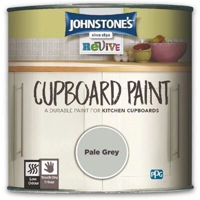 Johnstone's - Revive Cupboard Paint - Pale Grey - 750ml - Paints Johnstone's - Revive Cupboard Paint - Pale Grey - 750ml - Paints
